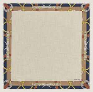 SOLD Hermes Carre 90 Encadre Eperon D'OR Cashmere Silk